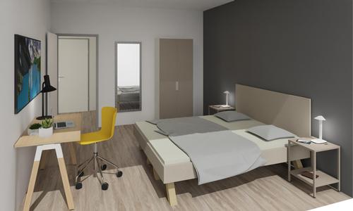 Visualisierung 2.5-Zimmer Wohnung
